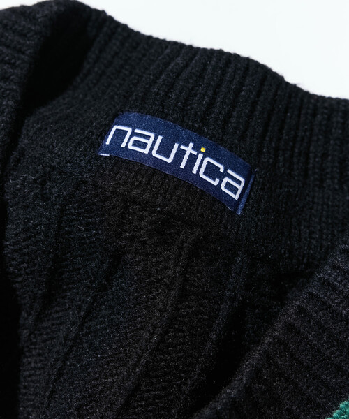 NAUTICA（ノーティカ）の「NAUTICA/ノーティカ ヴィンテージライク ケーブル編み チルデン ニット（ニット/セーター・メンズ・オフホワイト/ブラック・LARGE/MEDIUM/X-LARGE）」の11枚目の写真