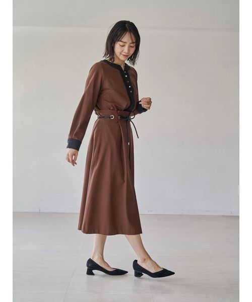 セール】ウォームツイルバイカラーピンタックブラウス（シャツ