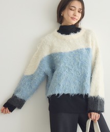 【PILLINI/ピリーニ】ウェーブシャギーコンパクトプルオーバー