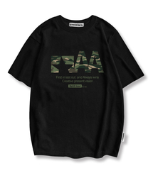 オールウェイズカモ半袖Tシャツブラック