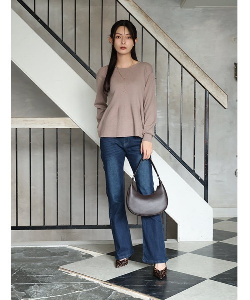 fifth(フィフス)の「【M・Lサイズあり】ストレッチフレアデニム(デニムパンツ・レディース・インディゴブルー・M)」の3枚目の写真