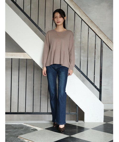 fifth(フィフス)の「【M・Lサイズあり】ストレッチフレアデニム(デニムパンツ・レディース・インディゴブルー・M)」の4枚目の写真