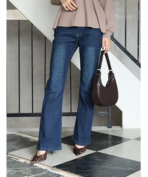 fifth(フィフス)の「【M・Lサイズあり】ストレッチフレアデニム(デニムパンツ・レディース・インディゴブルー・M)」の5枚目の写真