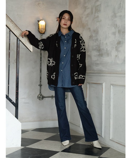 fifth(フィフス)の「【M・Lサイズあり】ストレッチフレアデニム(デニムパンツ・レディース・インディゴブルー・M)」の6枚目の写真