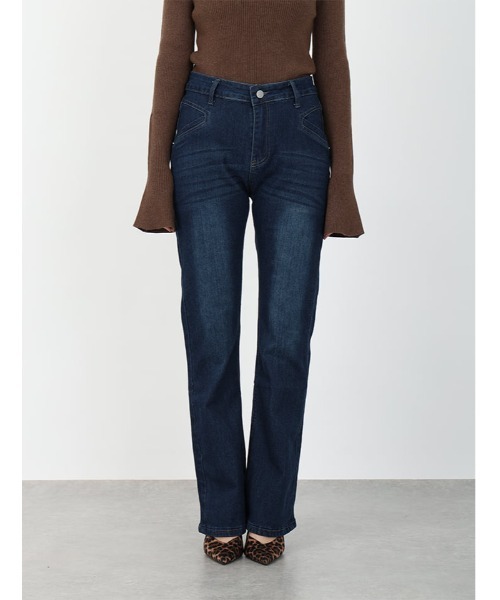 fifth(フィフス)の「【M・Lサイズあり】ストレッチフレアデニム(デニムパンツ・レディース・インディゴブルー・M)」の10枚目の写真