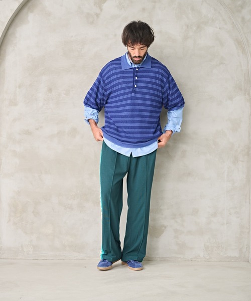 Kelen(ケレン)の「「KELEN MENS / ケレン メンズ」KNIT LINE TROUSER(その他パンツ・メンズ・テラコッタ/グリーン/ブラック・40/38/42)」の4枚目の写真