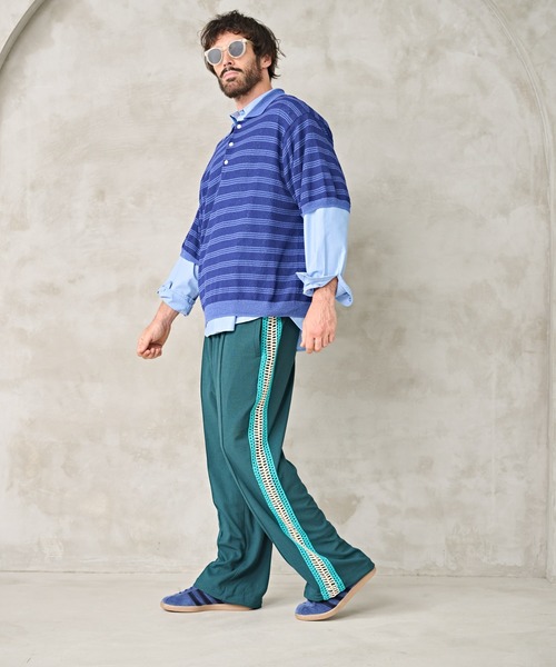 Kelen(ケレン)の「「KELEN MENS / ケレン メンズ」KNIT LINE TROUSER(その他パンツ・メンズ・テラコッタ/グリーン/ブラック・40/38/42)」の6枚目の写真