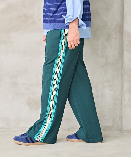 Kelen(ケレン)の「「KELEN MENS / ケレン メンズ」KNIT LINE TROUSER(その他パンツ・メンズ・テラコッタ/グリーン/ブラック・40/38/42)」の7枚目の写真