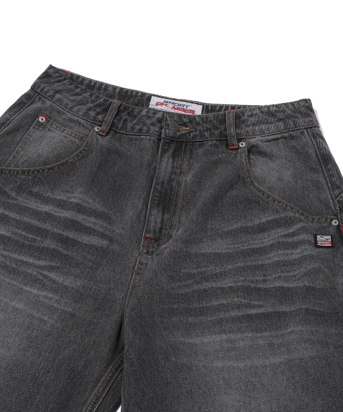 SPORT CHAMBER（スポーツチャンバー）の「[コカコーラ] バルーンデニムパンツ(ブラック)（デニムパンツ・レディース・その他・1/2/3）」の4枚目の写真