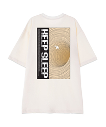 [オーバーサイズ]キップスリップ 13番手コットンラウンドネック半袖Tシャツ_アイボリー