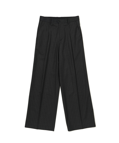 JUAN HOMME(ジュアンオム)の「ピンストライプワイドトラウザー(チャコール)(スラックス・メンズ・チャコール・SMALL/MEDIUM/LARGE)」の13枚目の写真