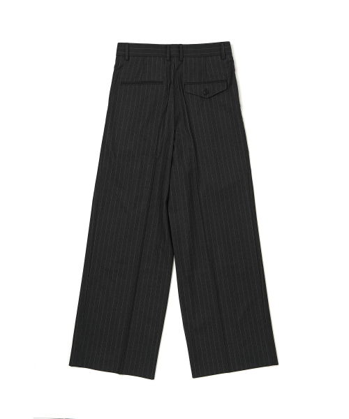 JUAN HOMME(ジュアンオム)の「ピンストライプワイドトラウザー(チャコール)(スラックス・メンズ・チャコール・SMALL/MEDIUM/LARGE)」の12枚目の写真
