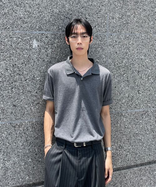 JUAN HOMME(ジュアンオム)の「ピンストライプワイドトラウザー(チャコール)(スラックス・メンズ・チャコール・SMALL/MEDIUM/LARGE)」の15枚目の写真