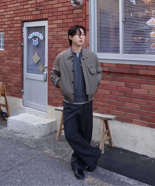 JUAN HOMME(ジュアンオム)の「ピンストライプワイドトラウザー(チャコール)(スラックス・メンズ・チャコール・SMALL/MEDIUM/LARGE)」の21枚目の写真