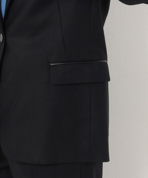 K.T KIYOKO TAKASE（キヨコタカセ）の「〔 Sサイズ 〕 ２ＷＡＹストレッチフラノ スタンドテーラードジャケット（テーラードジャケット・レディース・ブラック/ベージュ・5号）」の17枚目の写真