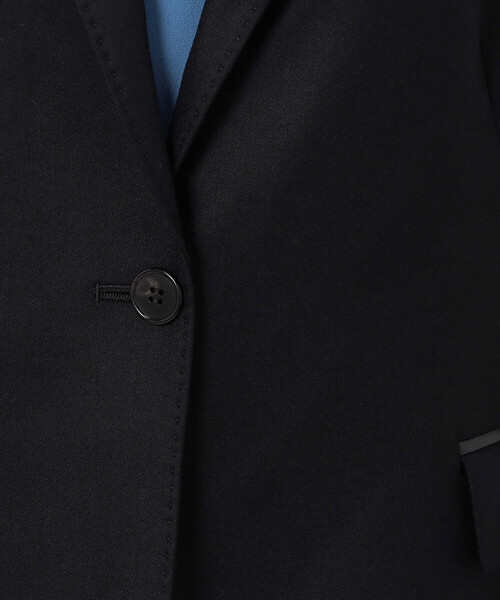 K.T KIYOKO TAKASE（キヨコタカセ）の「〔 Sサイズ 〕 ２ＷＡＹストレッチフラノ スタンドテーラードジャケット（テーラードジャケット・レディース・ブラック/ベージュ・5号）」の19枚目の写真