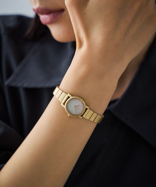 Jouete（ジュエッテ）の「[タイムピース] ソーラー サークル（アナログ腕時計・レディース・イエローゴールド/シルバー・FREE）」の5枚目の写真