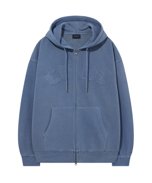 COVERNAT(カバーナット)の「CVNT ピグメント フードジップアップ ネイビー(パーカー・レディース・その他・X-LARGE/SMALL/MEDIUM/LARGE)」の2枚目の写真