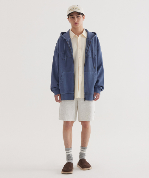 COVERNAT(カバーナット)の「CVNT ピグメント フードジップアップ ネイビー(パーカー・レディース・その他・X-LARGE/SMALL/MEDIUM/LARGE)」の4枚目の写真