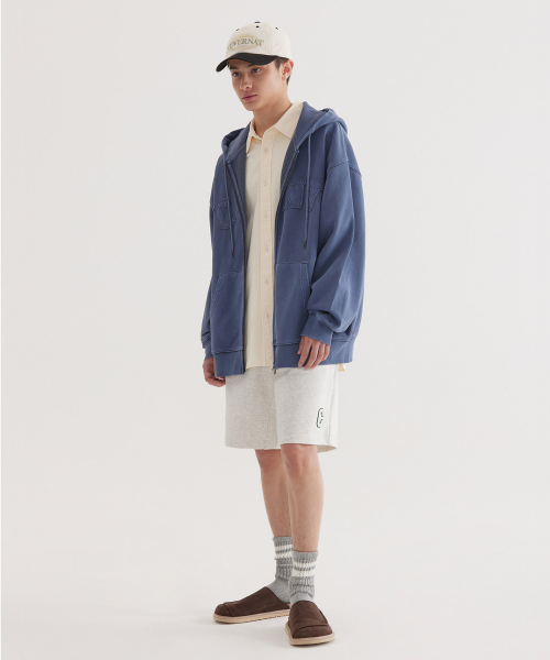 COVERNAT(カバーナット)の「CVNT ピグメント フードジップアップ ネイビー(パーカー・レディース・その他・X-LARGE/SMALL/MEDIUM/LARGE)」の5枚目の写真