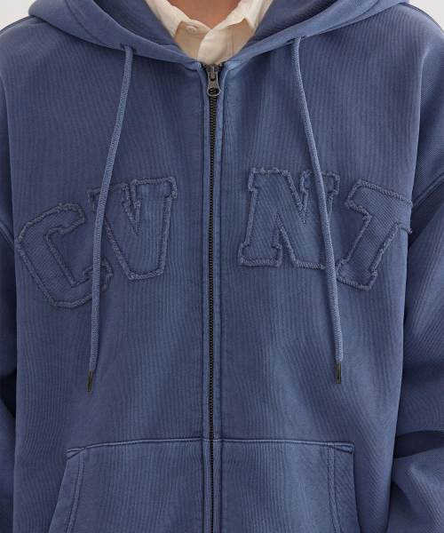 COVERNAT(カバーナット)の「CVNT ピグメント フードジップアップ ネイビー(パーカー・レディース・その他・X-LARGE/SMALL/MEDIUM/LARGE)」の7枚目の写真
