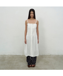 LCDC TM（エルシーディーシーティーエム）の「BRALETTE-DETAIL SLEEVELESS DRESS (WHITE)（ワンピース）」