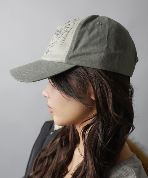 SPINNS（スピンズ）の「コットンキャップ/ラインストーンクラウン（キャップ・レディース・ベージュ系その他・ONESIZE）」の10枚目の写真