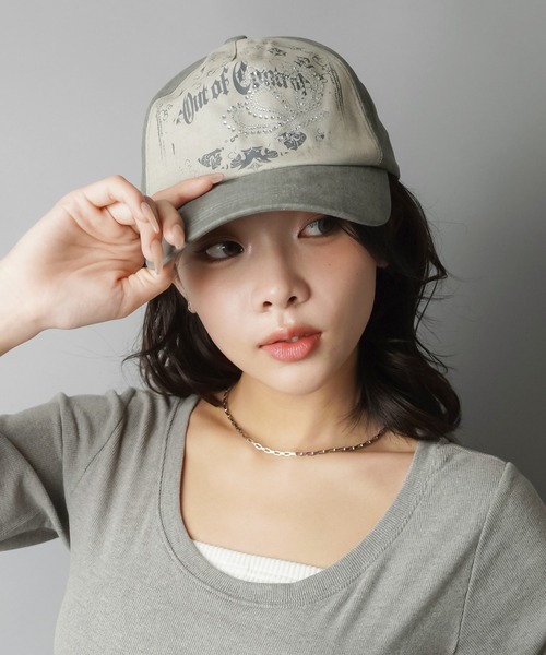SPINNS（スピンズ）の「コットンキャップ/ラインストーンクラウン（キャップ・レディース・ベージュ系その他・ONESIZE）」の9枚目の写真