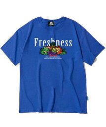 FRESHNESS FRUITS & VEGE GRAPHIC Tシャツ - ブルー
