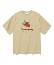 20番手ストロベリー半袖Tシャツベージュ