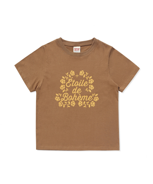 Between A and B（ビトウィーンエイアンドビー）の「ボヘミアンスターボトムグラフィックTシャツ [キャメル]（Tシャツ/カットソー・レディース・キャメル・FREE）」の2枚目の写真