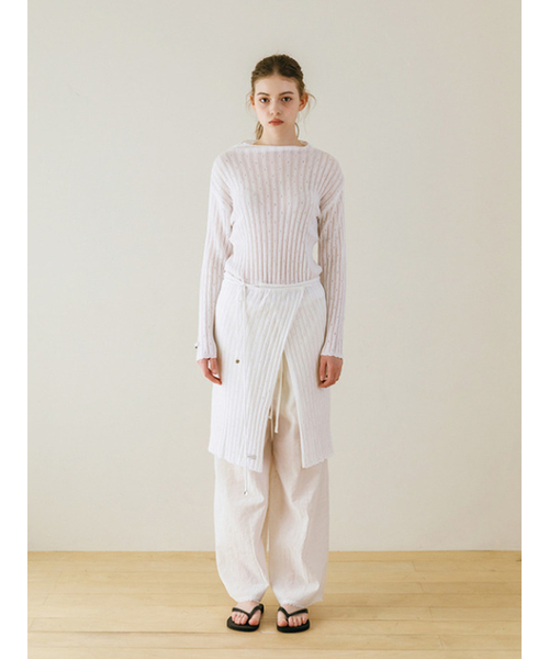 TINKNIT（ティンニット）の「ポニコットンパンツ _ ホワイト（その他パンツ・レディース・その他・SMALL）」の2枚目の写真