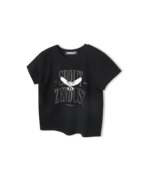 ZENDUST(ジェンダスト)の「Pigeon T-shirt BLACK(Tシャツ/カットソー・レディース・ブラック・FREE)」の1枚目の写真