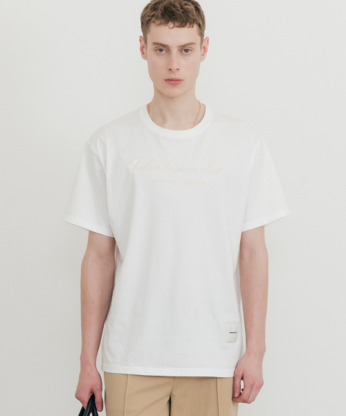 SSIN AND LEE(シンアンドリー)の「トゥーロンリキュールクラブTシャツホワイト(Tシャツ/カットソー・メンズ・その他・MEDIUM/LARGE)」の1枚目の写真