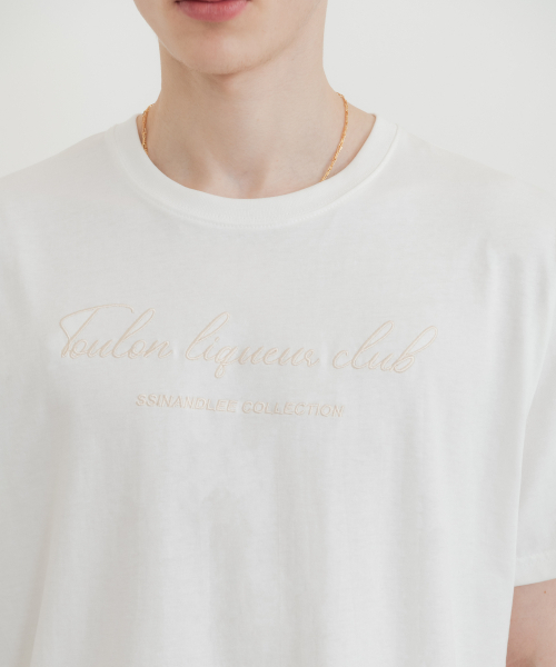 SSIN AND LEE(シンアンドリー)の「トゥーロンリキュールクラブTシャツホワイト(Tシャツ/カットソー・メンズ・その他・MEDIUM/LARGE)」の2枚目の写真