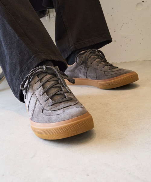 MAISON CLUB（メゾンクラブ）の「【SETUP7】REPRODUCT MILITALY GERMAN TRAINER ジャーマントレーナー SKATE LINE/スケートライン E- VANS KATE（スニーカー・メンズ・ブラック/グレー・25cm/26cm/27cm/28cm）」の2枚目の写真