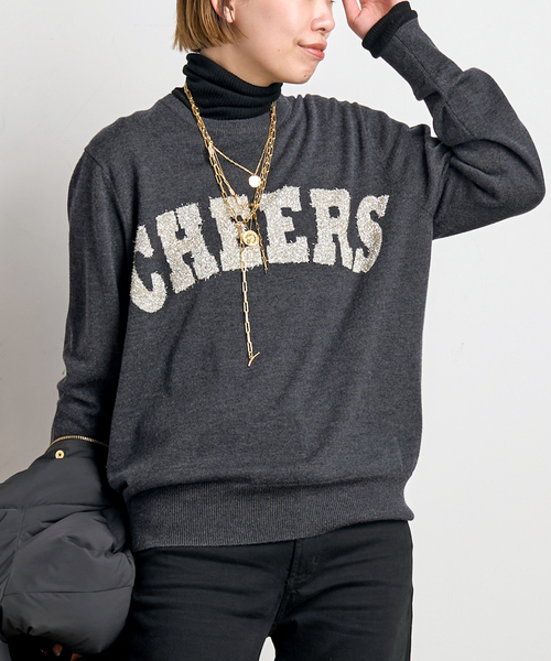 【新品完売激レア】Bright AstrostuffsロゴセーターMブラック セーター ニット 「Alfred Alex」ヴィンテージ加工ラバースプレー