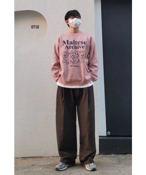 WaiKei(ワイケイ)の「マルチーズアーカイブライングラフィックニットピンク(ニット/セーター・レディース・その他・2/1)」の14枚目の写真