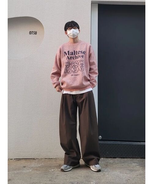 WaiKei(ワイケイ)の「マルチーズアーカイブライングラフィックニットピンク(ニット/セーター・レディース・その他・2/1)」の4枚目の写真