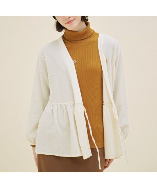 rosymonster ロージーモンスター cable zip knit ブルー