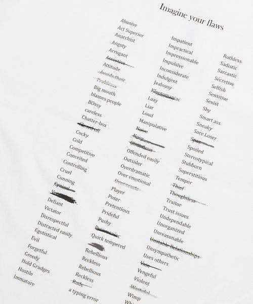 FLAWSROOM（フローズルーム）の「Image T-shirts [WHITE]（Tシャツ/カットソー・メンズ・その他・MEDIUM/LARGE）」の6枚目の写真