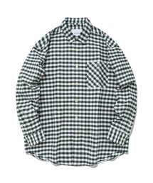 COVERNAT（カバーナット）の「Cロゴオックスフォードチェックシャツグリーン（シャツ/ブラウス）」