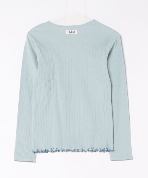 MARKEY'S(マーキーズ)の「サテンフリルリブカットソー/おとな(Tシャツ/カットソー・レディース・グレー/ライトブルー/ピンク・160cm)」の5枚目の写真