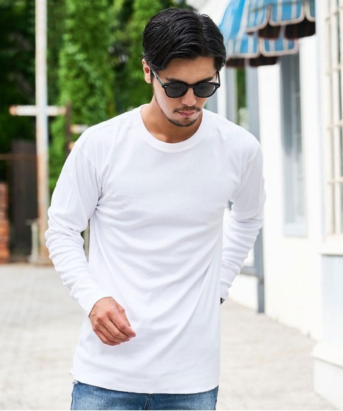 SILVER BULLET(シルバーバレット)の「『JEMORGAN LONG JOHNS/ジェーイーモーガンロングジョーンズ』クールネック長袖Tシャツ【+】(Tシャツ/カットソー・メンズ・グレー/ブラック/チャコールグレー/ホワイト・XL/L/M/S)」の2枚目の写真