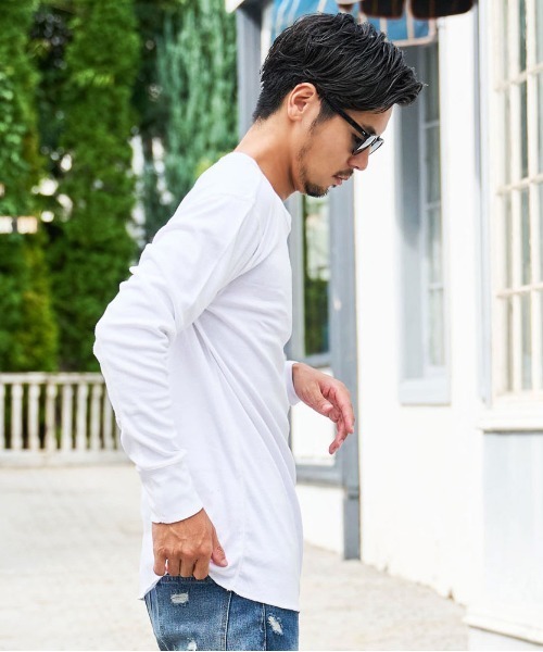 SILVER BULLET(シルバーバレット)の「『JEMORGAN LONG JOHNS/ジェーイーモーガンロングジョーンズ』クールネック長袖Tシャツ【+】(Tシャツ/カットソー・メンズ・グレー/ブラック/チャコールグレー/ホワイト・XL/L/M/S)」の14枚目の写真