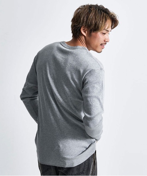 SILVER BULLET(シルバーバレット)の「『JEMORGAN LONG JOHNS/ジェーイーモーガンロングジョーンズ』クールネック長袖Tシャツ【+】(Tシャツ/カットソー・メンズ・グレー/ブラック/チャコールグレー/ホワイト・XL/L/M/S)」の9枚目の写真