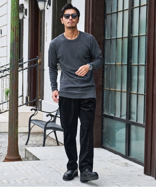 SILVER BULLET(シルバーバレット)の「『JEMORGAN LONG JOHNS/ジェーイーモーガンロングジョーンズ』クールネック長袖Tシャツ【+】(Tシャツ/カットソー・メンズ・グレー/ブラック/チャコールグレー/ホワイト・XL/L/M/S)」の21枚目の写真