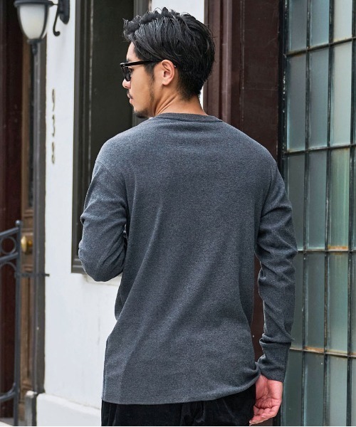 SILVER BULLET(シルバーバレット)の「『JEMORGAN LONG JOHNS/ジェーイーモーガンロングジョーンズ』クールネック長袖Tシャツ【+】(Tシャツ/カットソー・メンズ・グレー/ブラック/チャコールグレー/ホワイト・XL/L/M/S)」の20枚目の写真