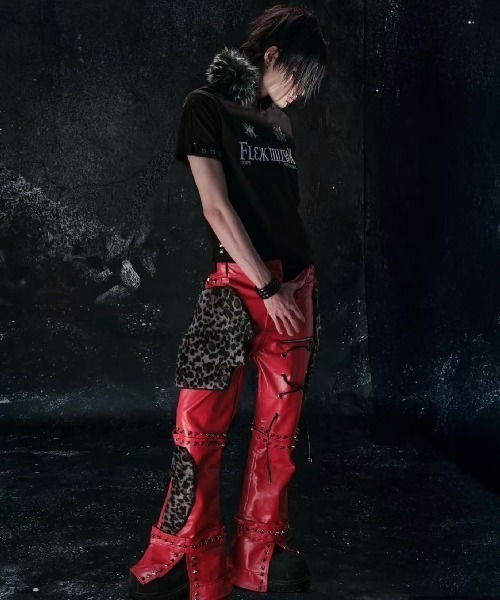 COZY WORLDWIDE(コージーワールドワイド)の「【Cozy world Wide】"BBY TECHBOI" FUR POLO / 【コージーワールドワイド】ロゴグラフィックファーカラー半袖ポロシャツ(ポロシャツ・メンズ・ブラック/ピンク・S/M)」の11枚目の写真
