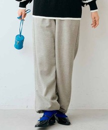 【低身長/高身長サイズあり】リブ イン コンフォート 外でも家でも極上のあたたかさ! リラックス裏ボアカットソーパンツ
